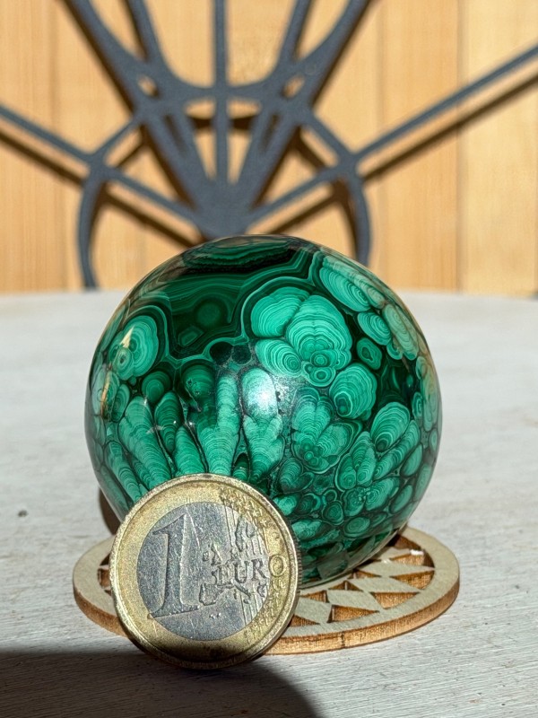 Sphère en malachite (0.178kg)