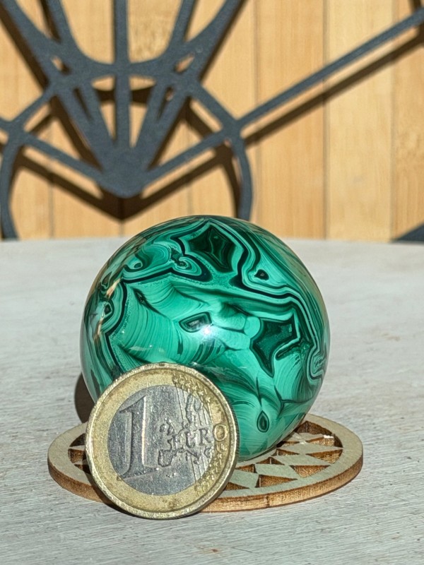 Sphère en malachite (0.117kg)