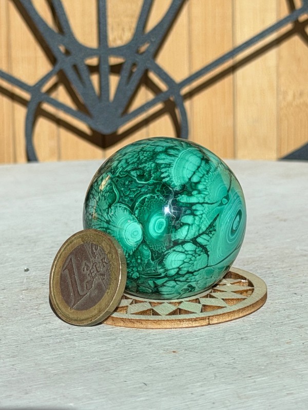 Sphère en malachite (0.121kg)