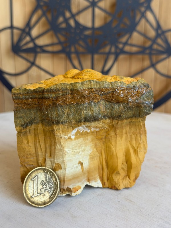 Jaspe jaune, Afrique du Sud, 0,528 kg