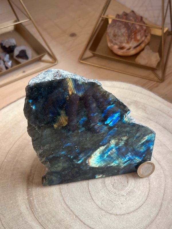 Labradorite une face polie (1,6 Kg)