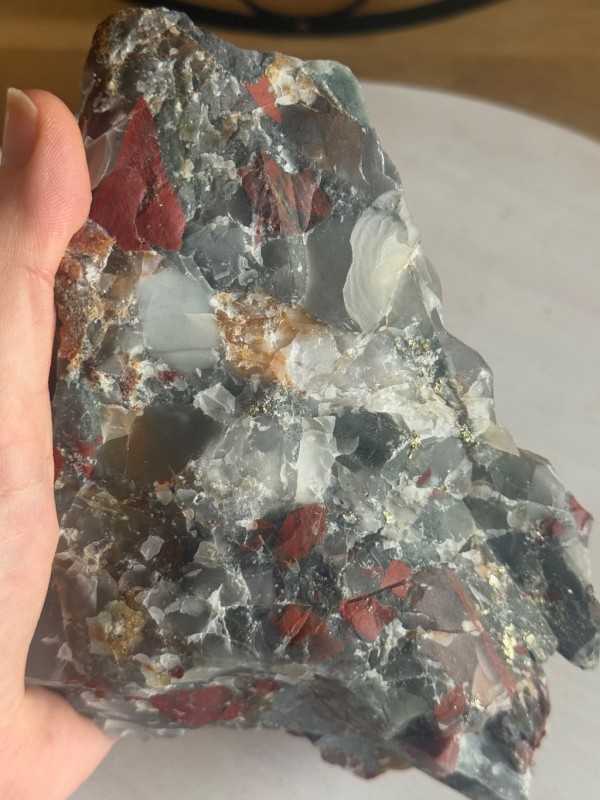 Jaspe héliotrope (1.18kg)