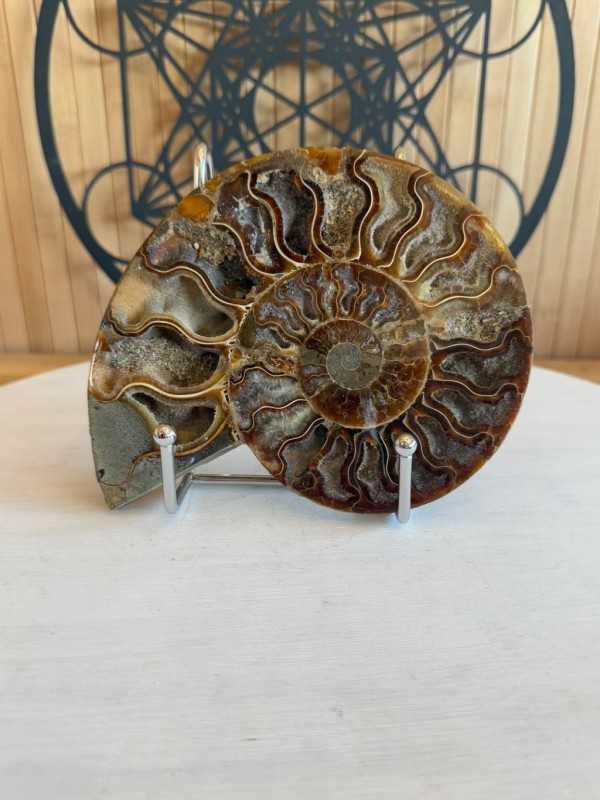 Support minéraux - petit modèle chromé