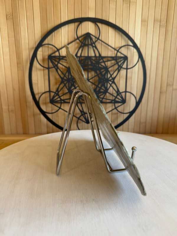 Support minéraux - petit modèle chromé