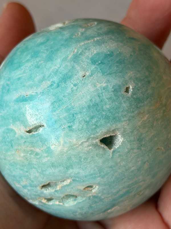 Sphère en aragonite bleue (0.346kg)