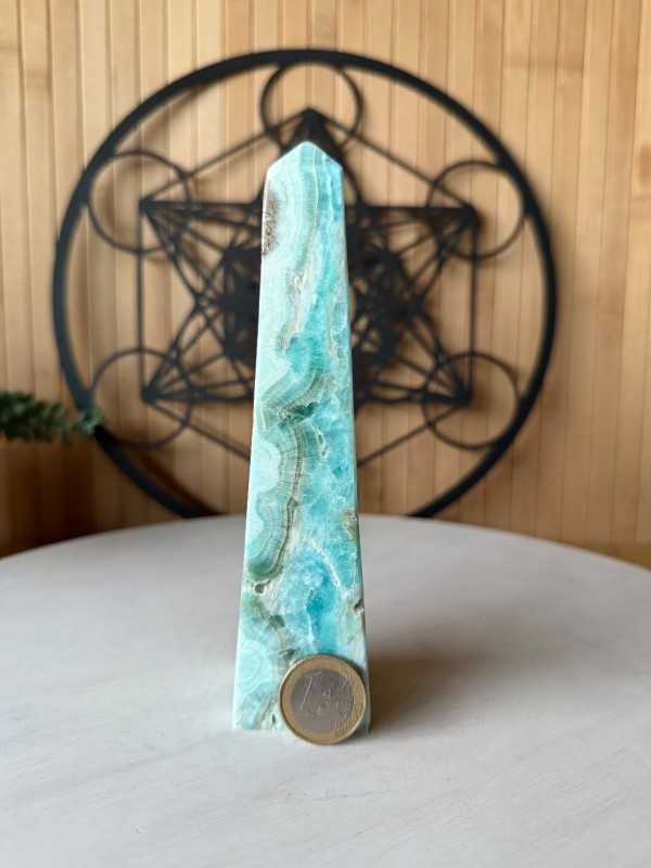 Pointe en aragonite bleue (0.315kg)