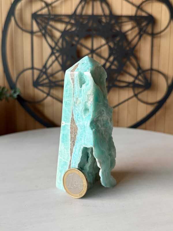 Pointe en aragonite bleue (0.242kg)