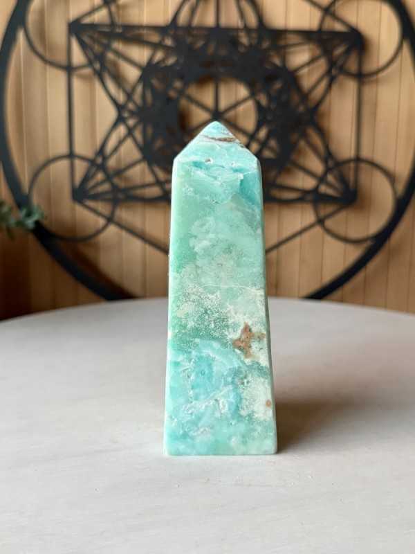 Pointe en aragonite bleue (0.242kg)