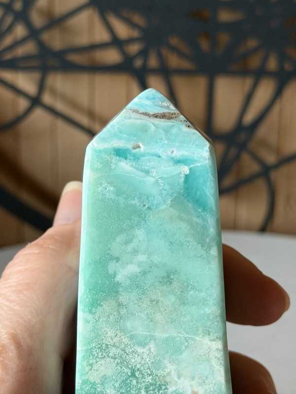 Pointe en aragonite bleue (0.242kg)