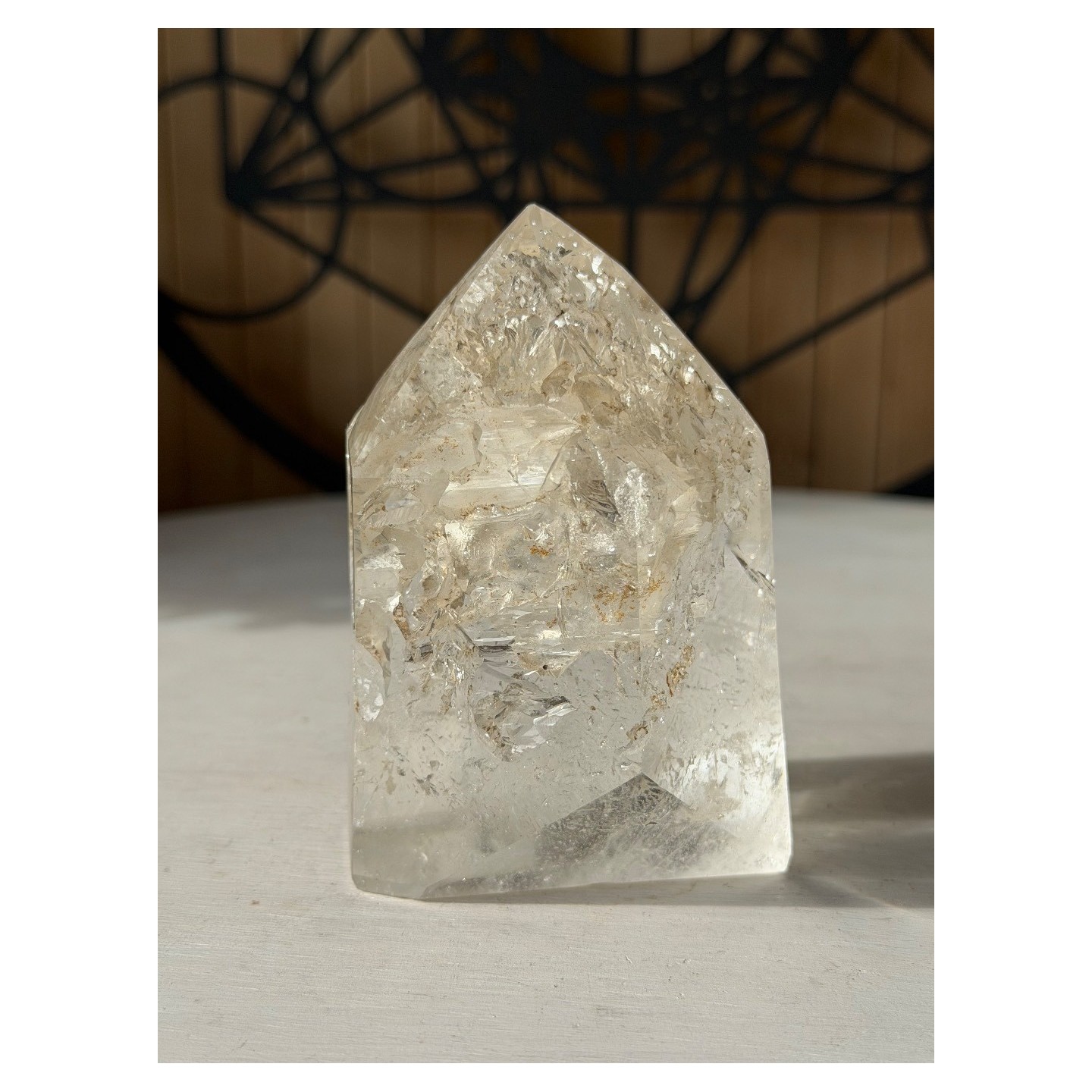 Pointe de quartz à fenêtres (0.262kg)
