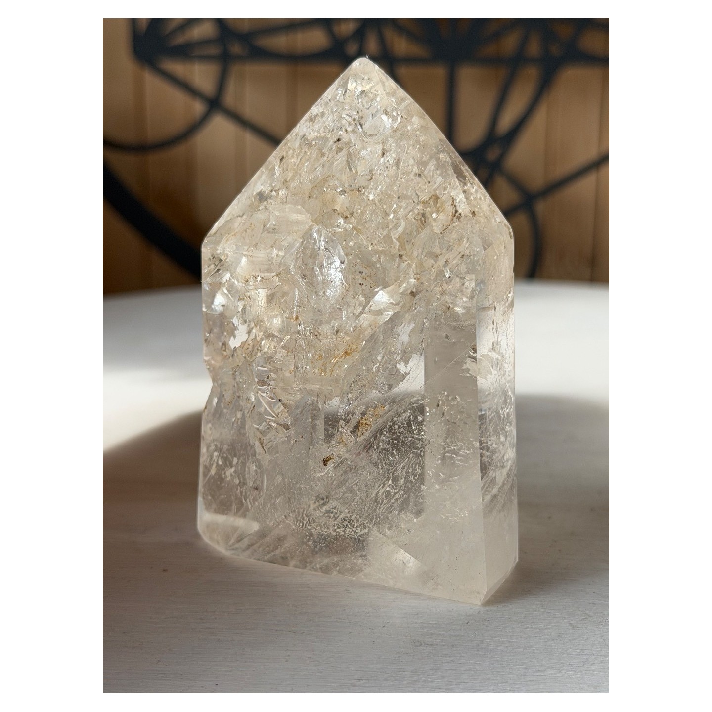 Pointe de quartz à fenêtres (0.262kg)