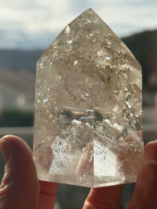 Pointe de quartz à fenêtres (0.262kg)