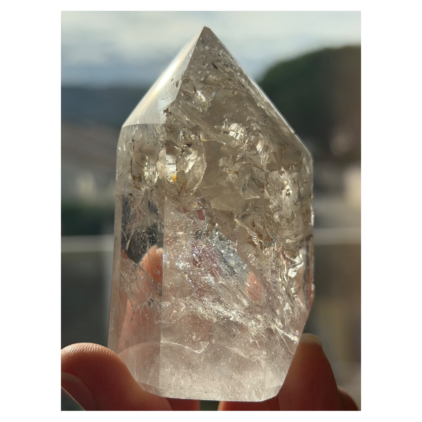 Pointe de quartz à fenêtres (0.262kg)