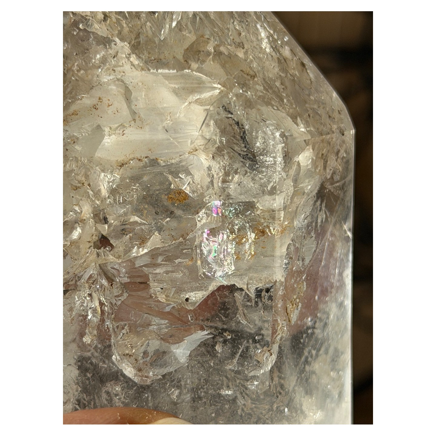 Pointe de quartz à fenêtres (0.262kg)
