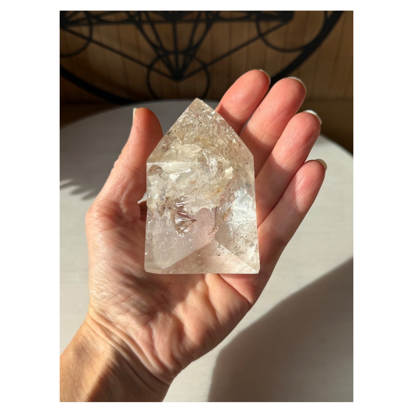 Pointe de quartz à fenêtres (0.262kg)