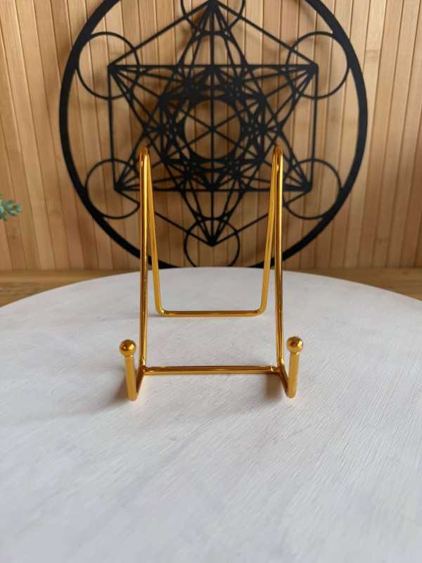 Support minéraux - petit modèle doré