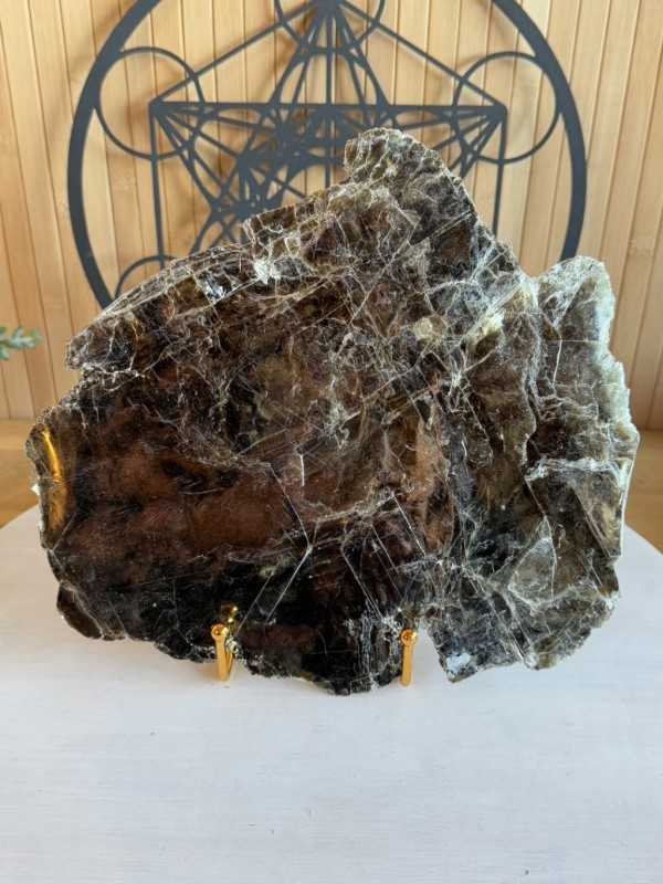 Support minéraux - modèle moyen Doré