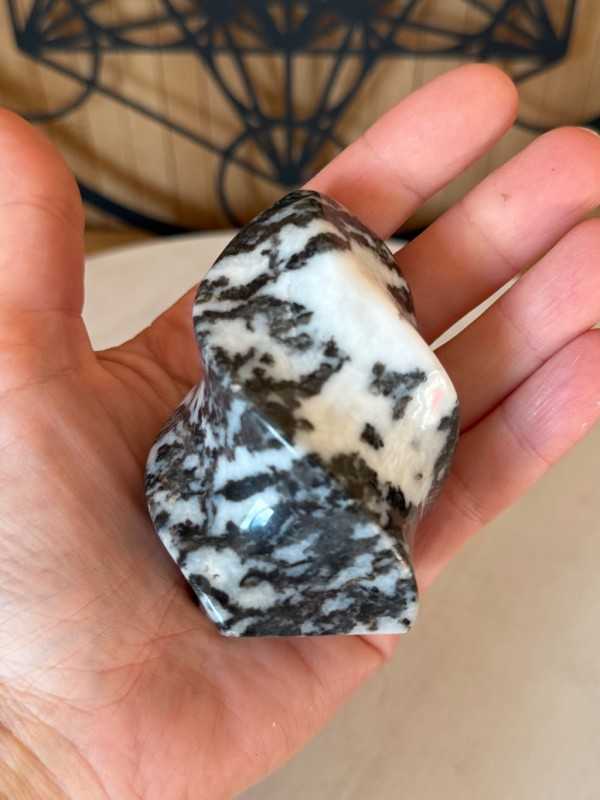 Flamme en jaspe zebré (0.27kg)