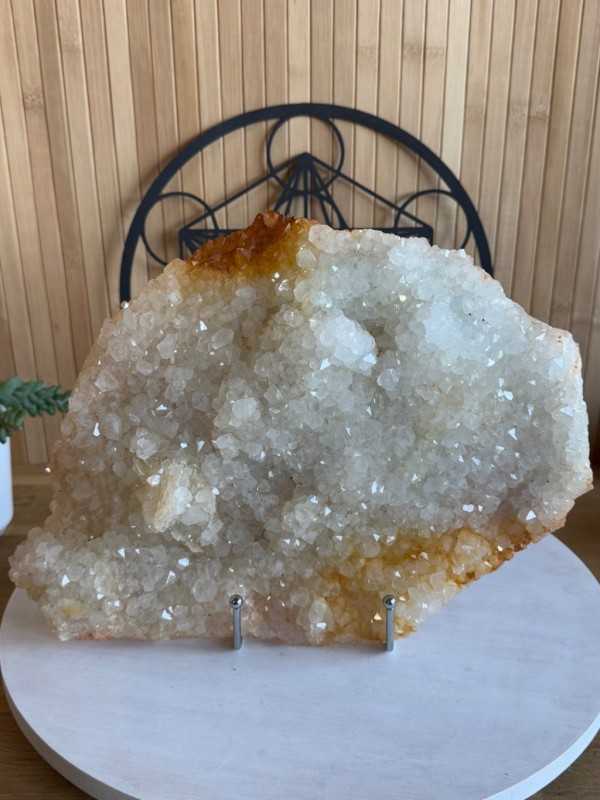 Support minéraux -  grand modèle chromé