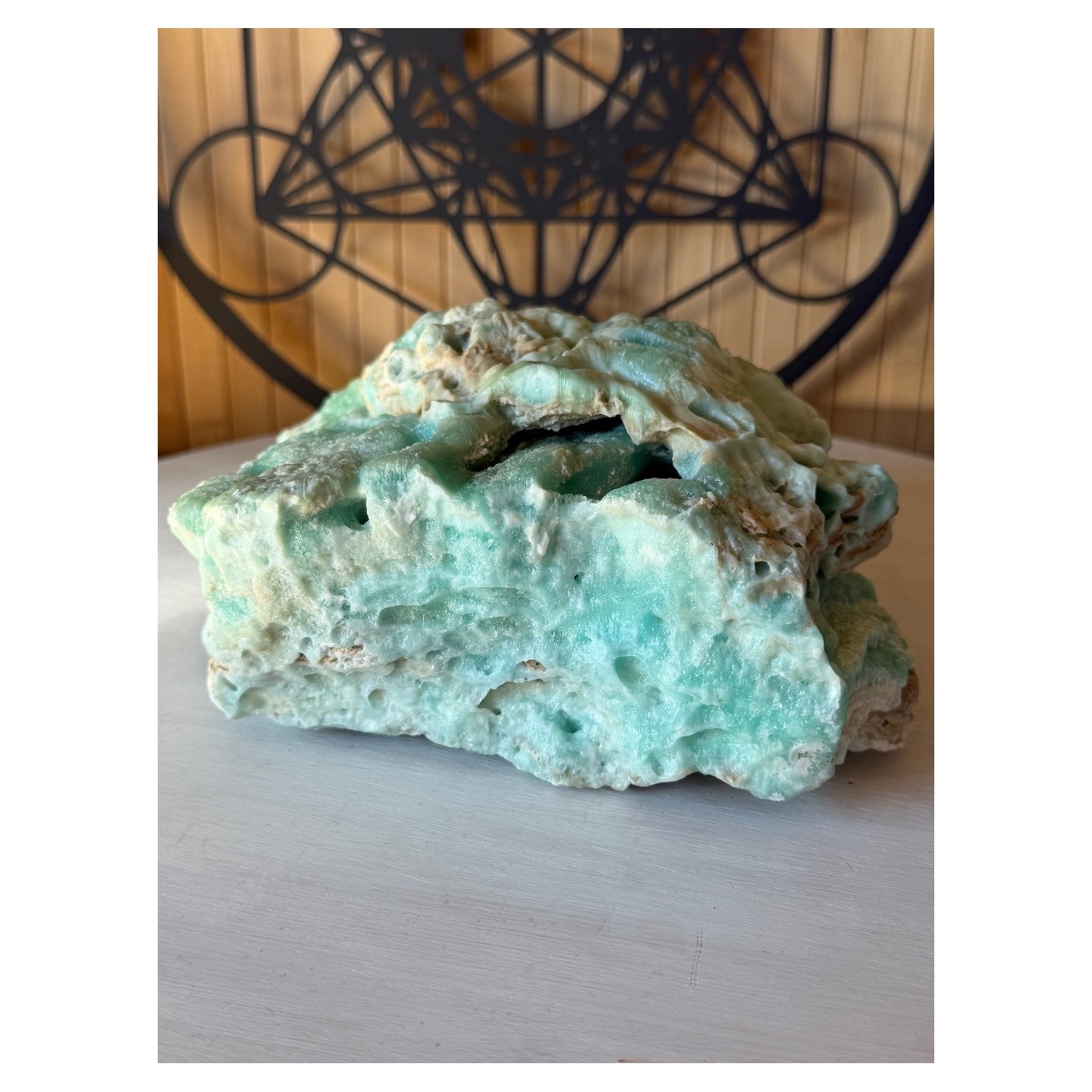 Aragonite bleue brute (2.14kg)