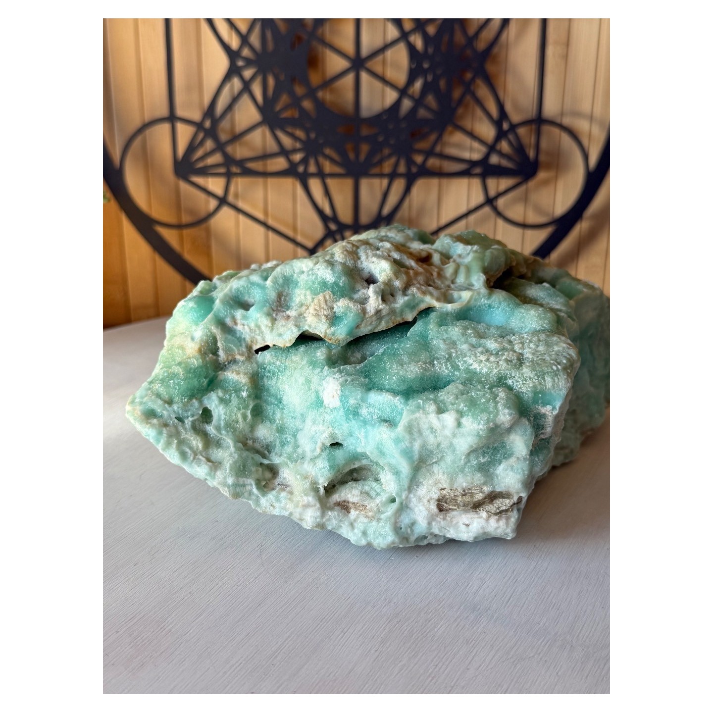 Aragonite bleue brute (2.14kg)