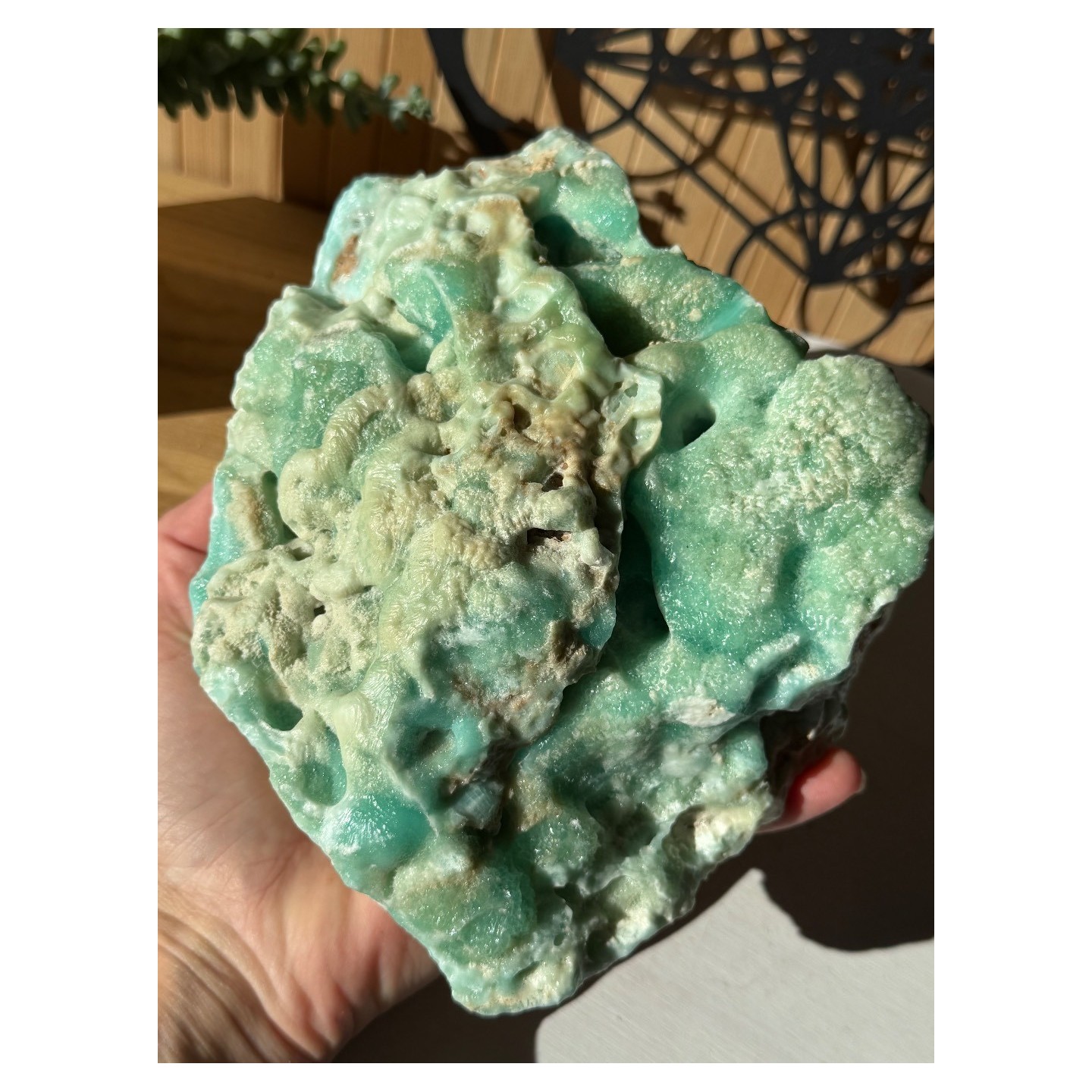Aragonite bleue brute (2.14kg)