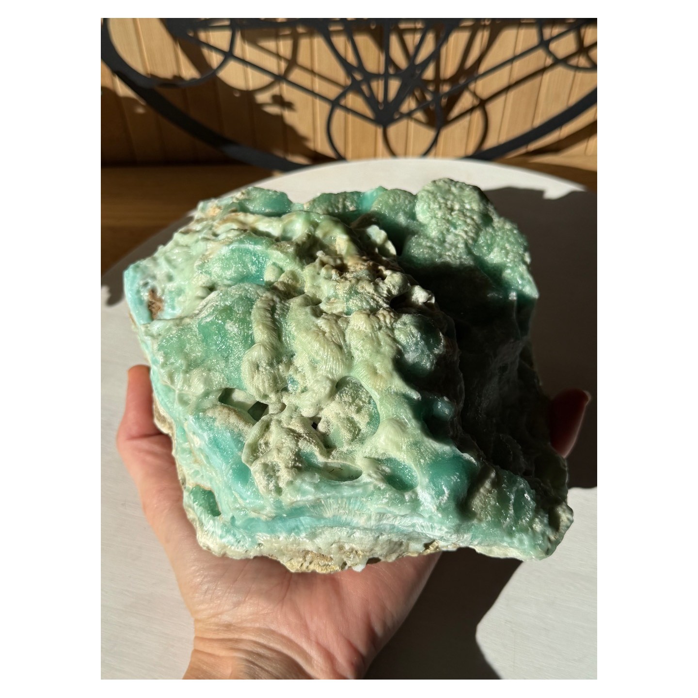 Aragonite bleue brute (2.14kg)