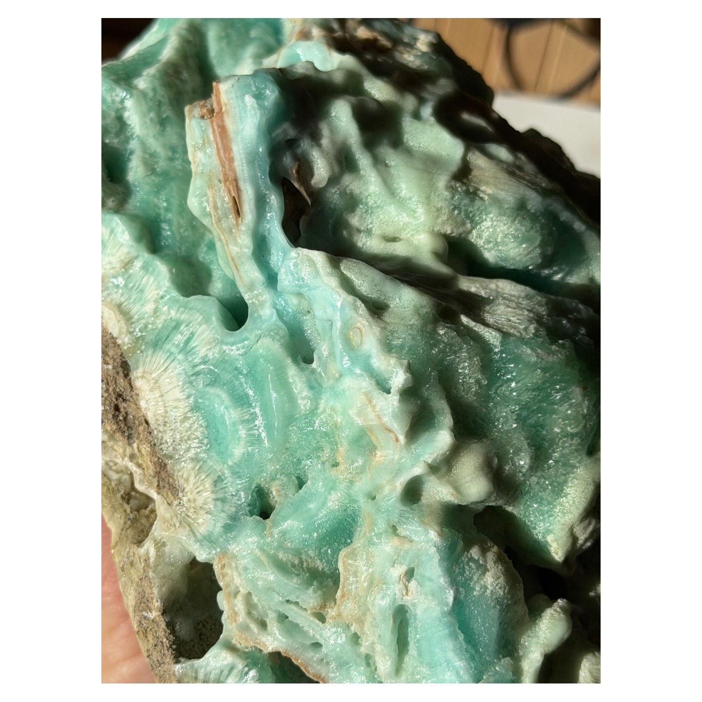 Aragonite bleue brute (2.14kg)