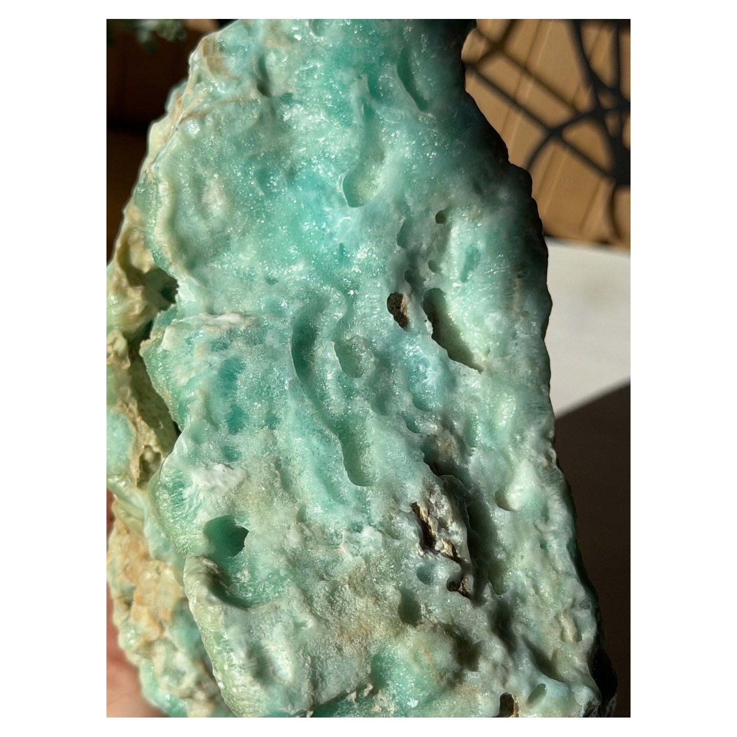 Aragonite bleue brute (2.14kg)