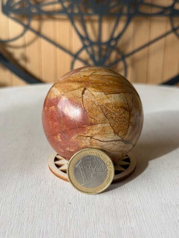 Sphère en jaspe paysage (0.234kg)