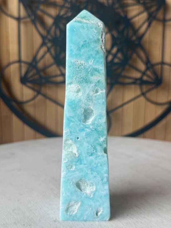 Pointe en aragonite bleue (0.23kg)