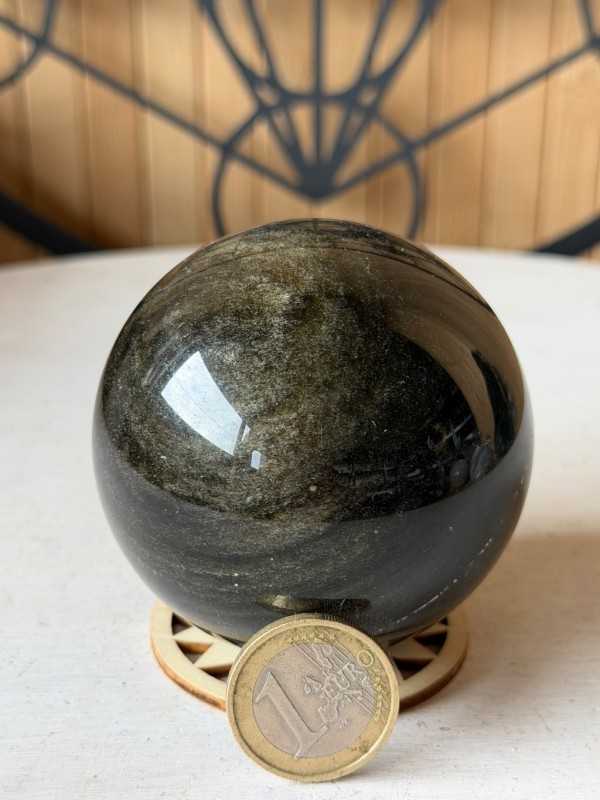 Sphère en obsidienne dorée (0.335kg)