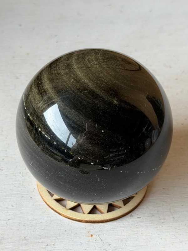 Sphère en obsidienne dorée (0.335kg)