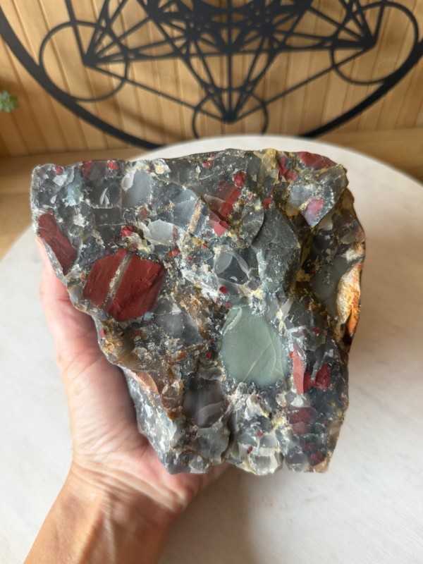 Jaspe héliotrope (1.965kg)