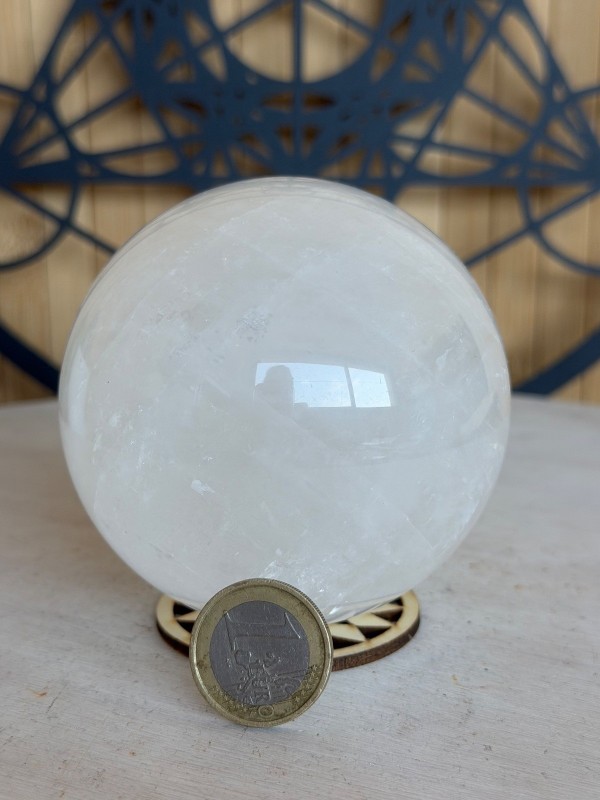 Sphère en calcite blanche (0.76kg)