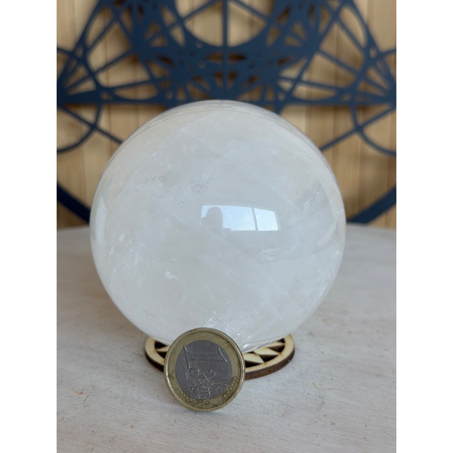 Sphère en calcite blanche (0.76kg)