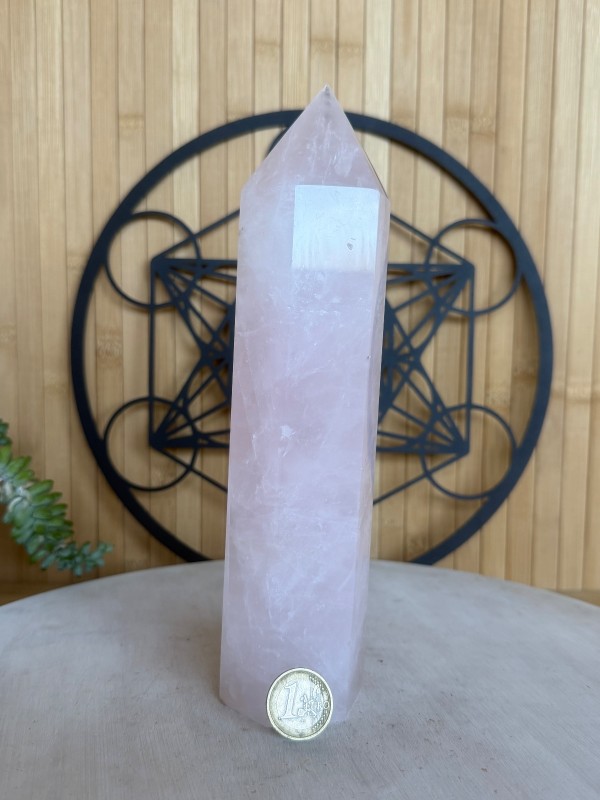 Pointe de quartz rose (0.97kg)