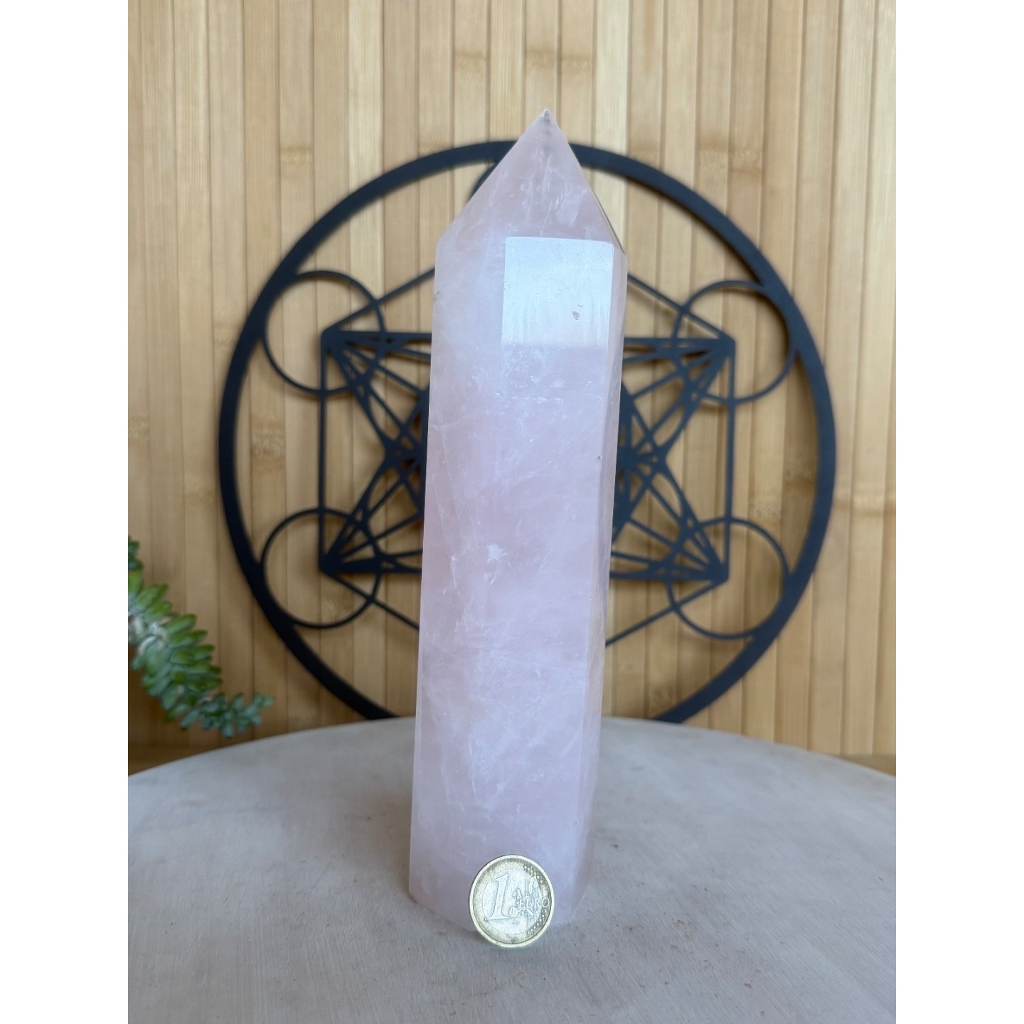 Pointe de quartz rose (0.97kg)