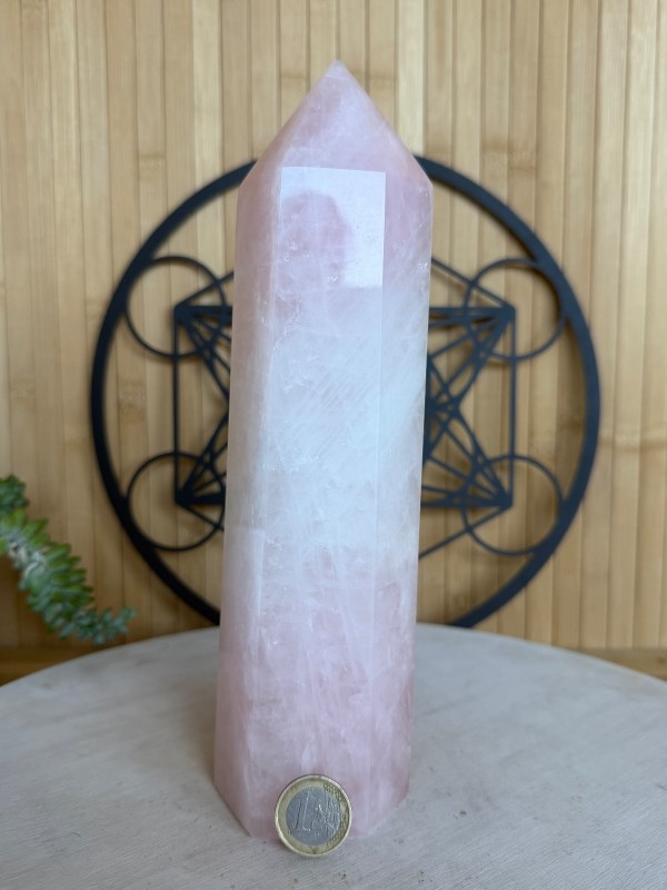Pointe en quartz rose (1.47kg)