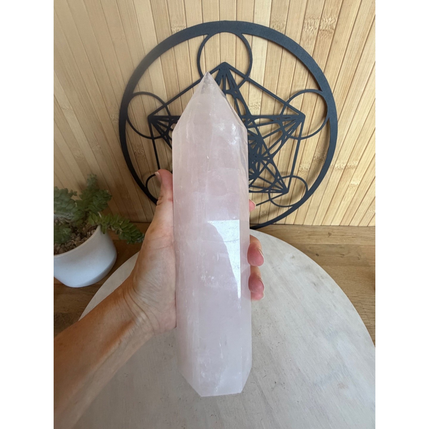 Pointe de quartz rose (1.41kg)