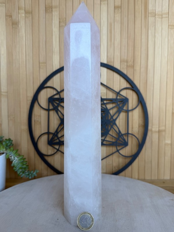 Pointe en quartz rose (1.35kg)