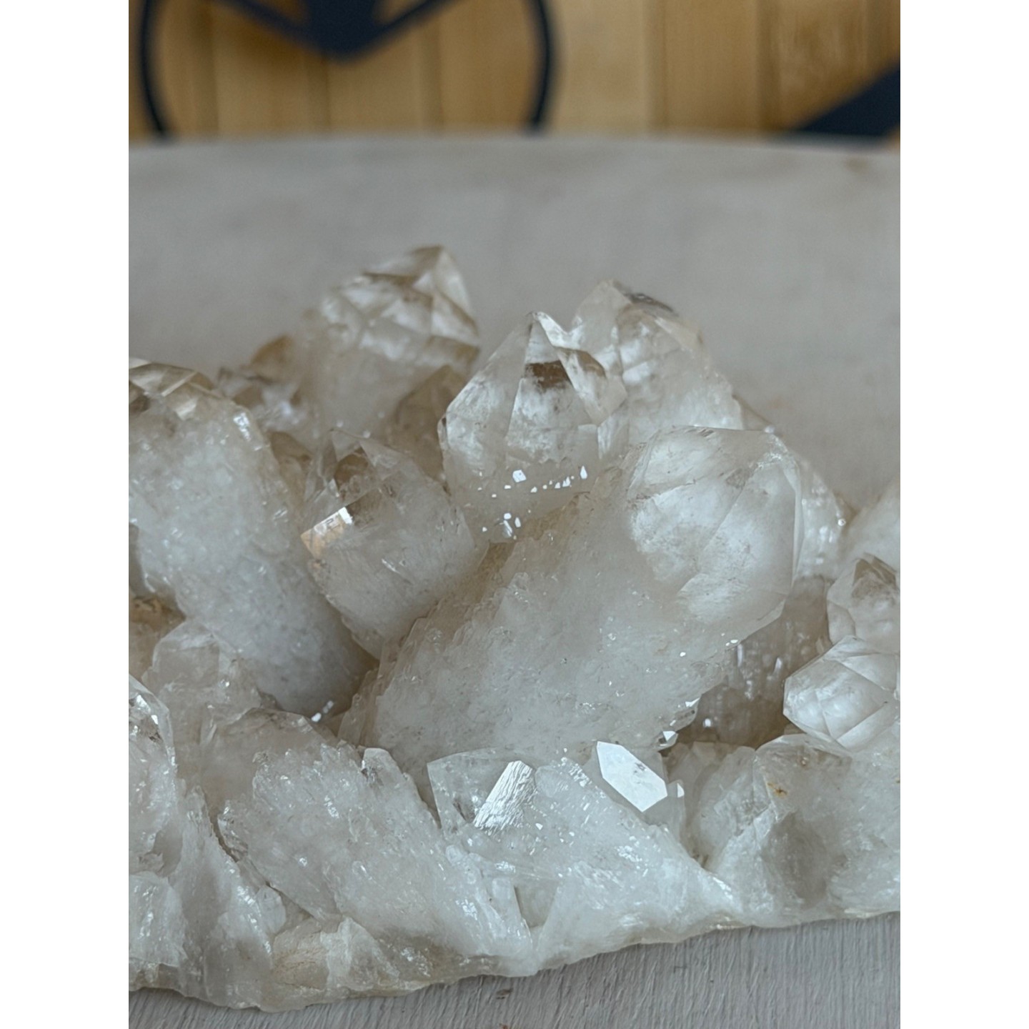 Druse de quartz chandelle (0.465kg)