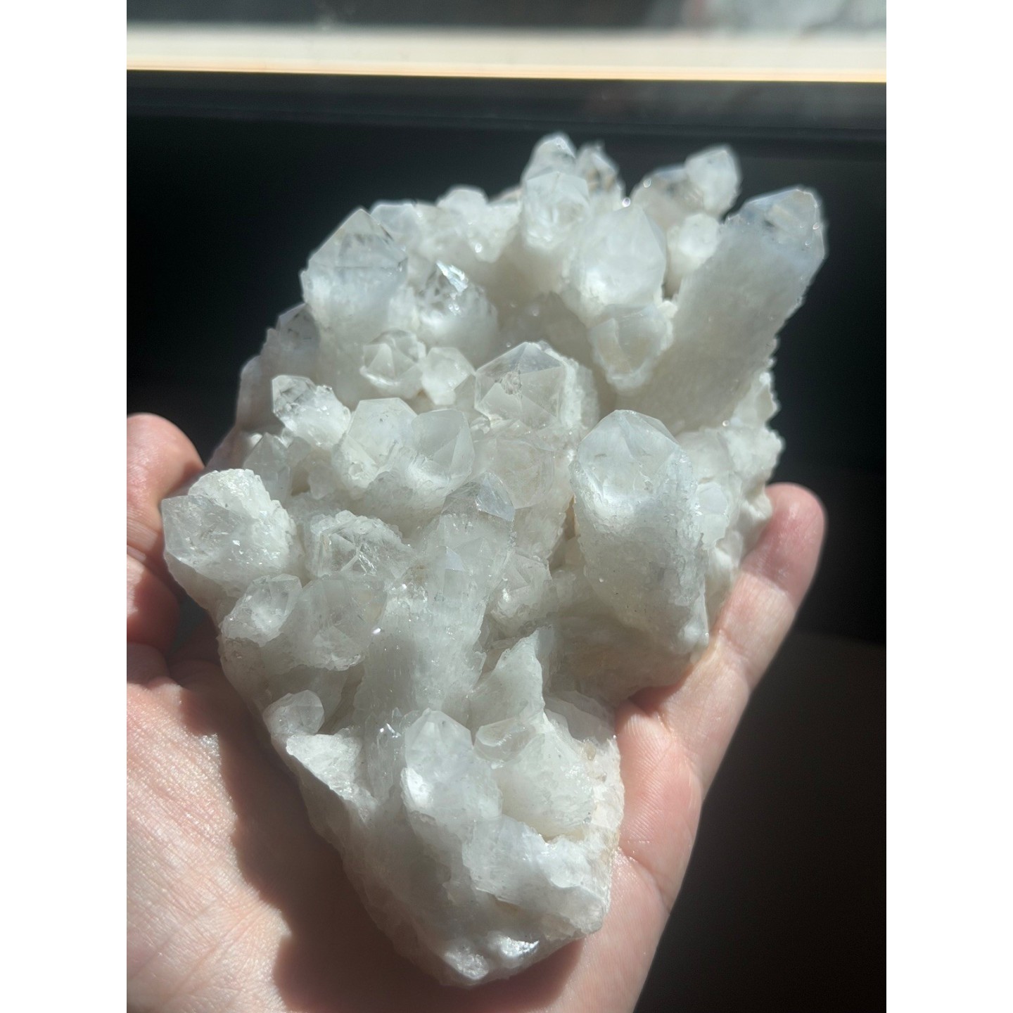Druse de quartz chandelle (0.465kg)