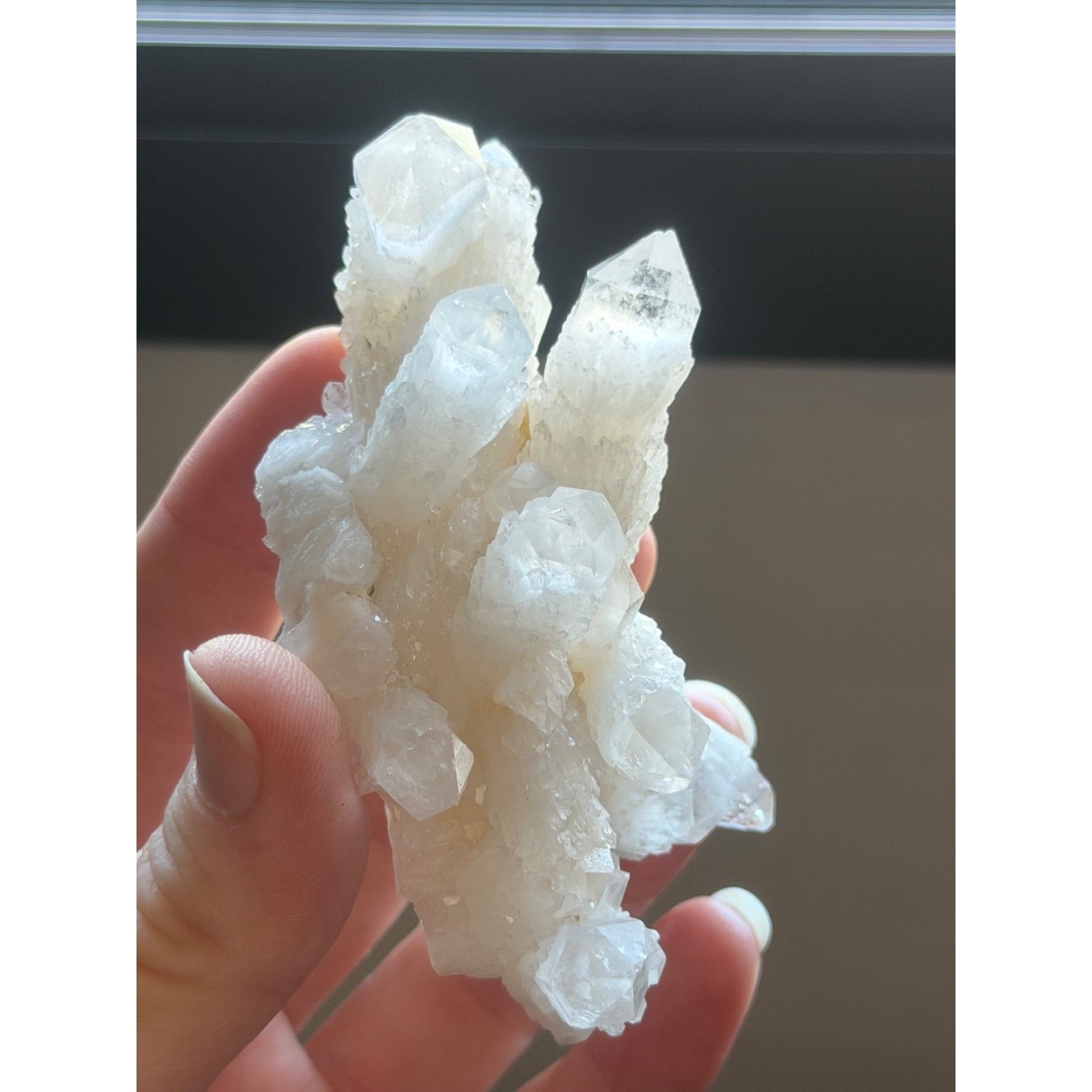 Amas de quartz chandelle (0.118kg)