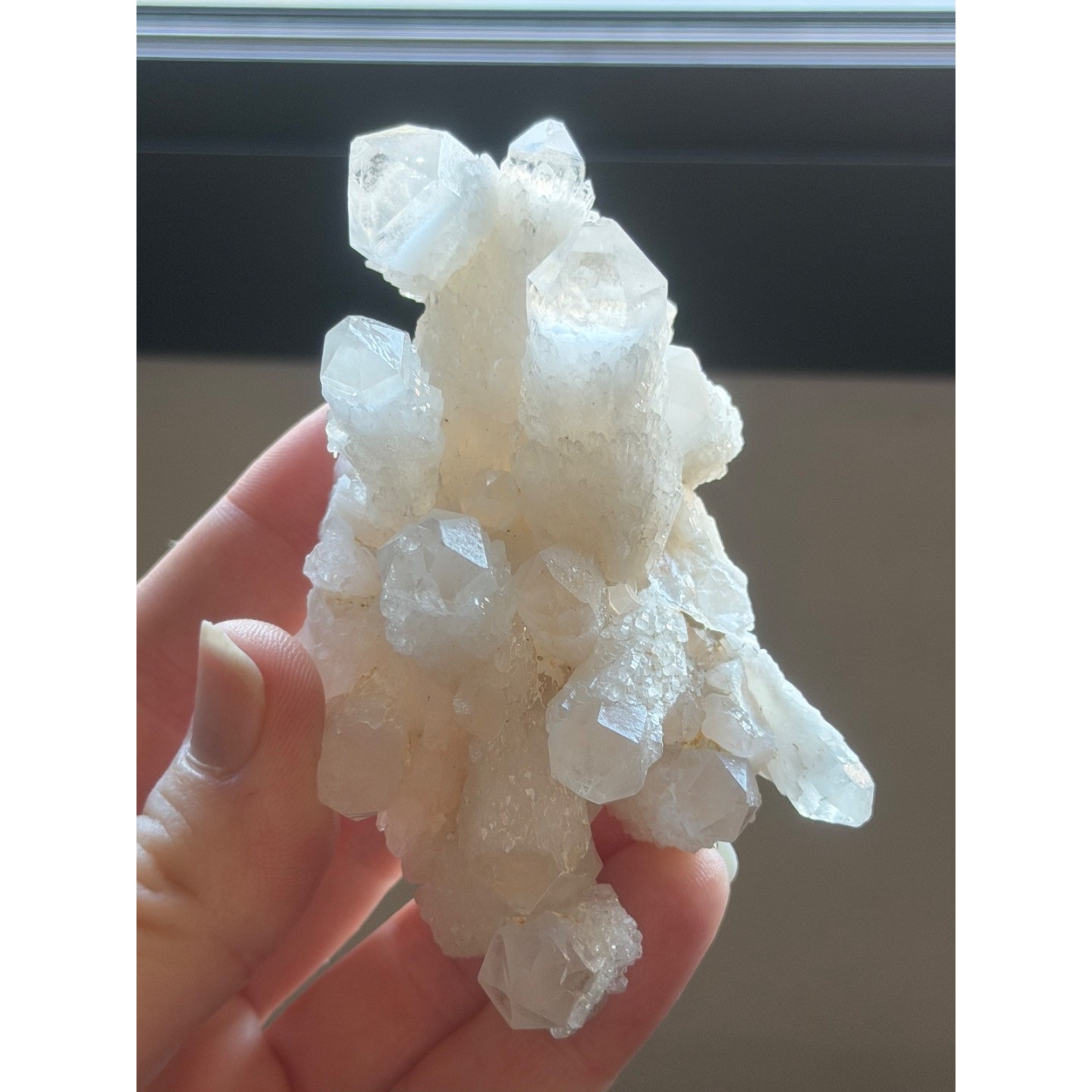 Amas de quartz chandelle (0.118kg)