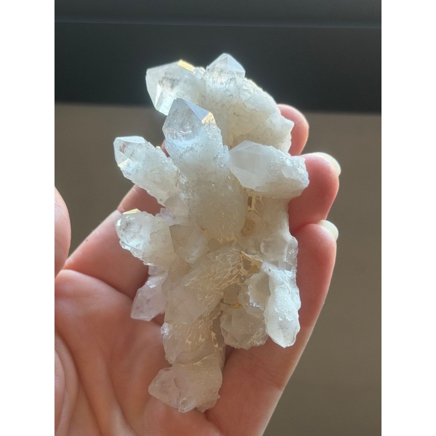 Amas de quartz chandelle (0.118kg)