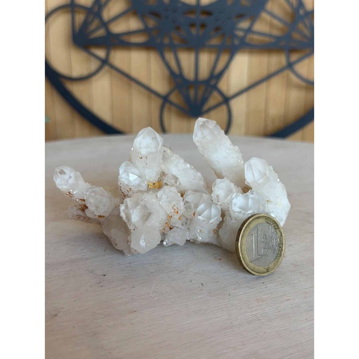 Amas de quartz chandelle (0.155kg)