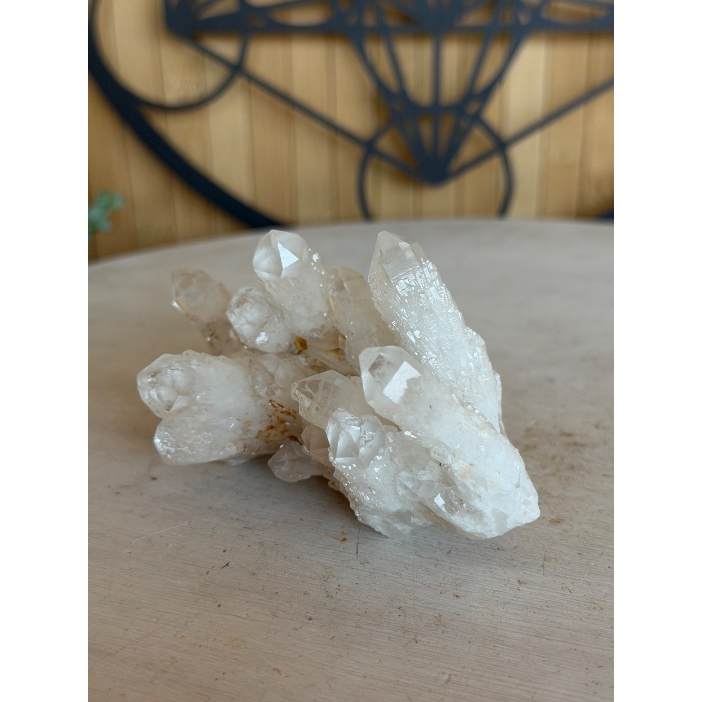 Amas de quartz chandelle (0.155kg)