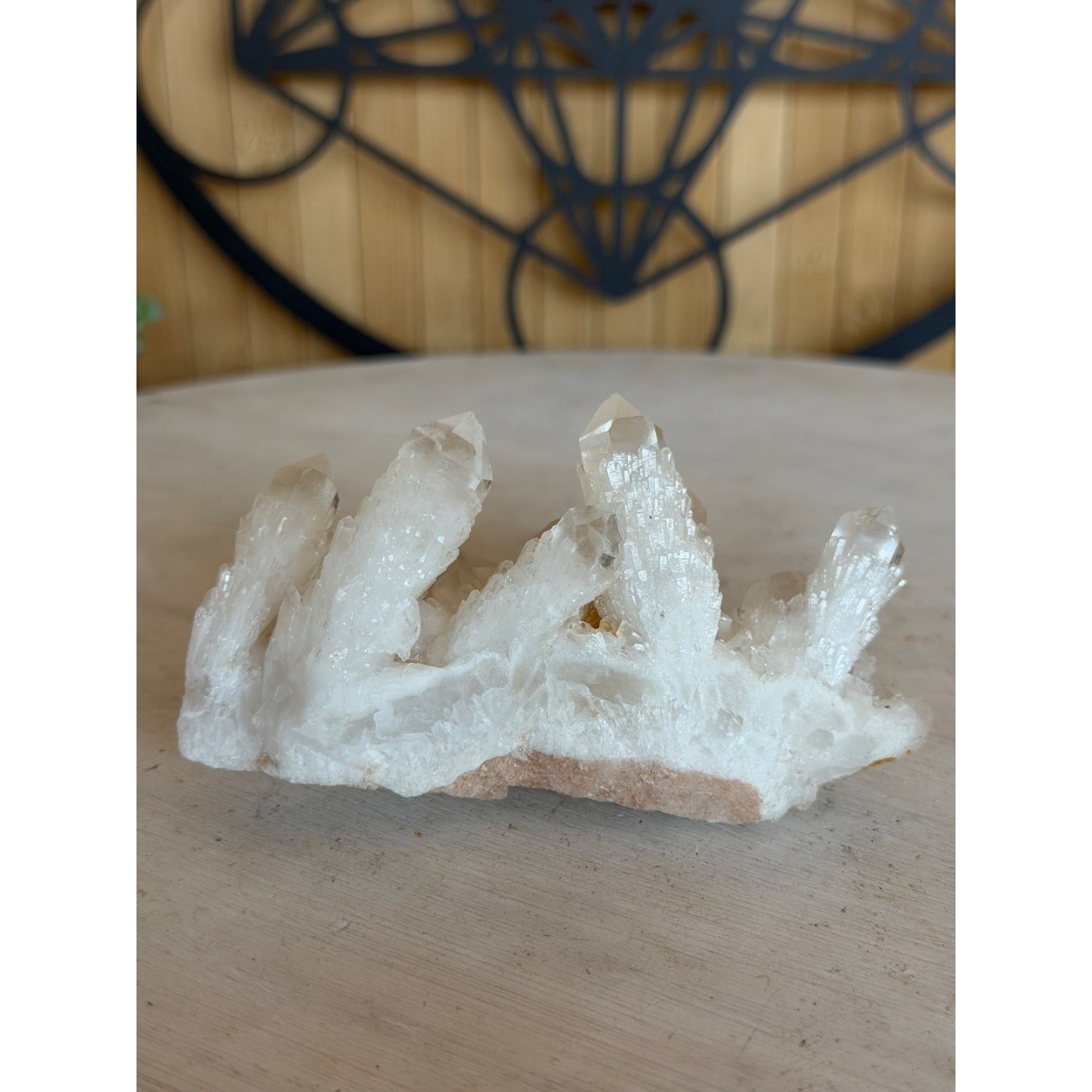 Amas de quartz chandelle (0.155kg)