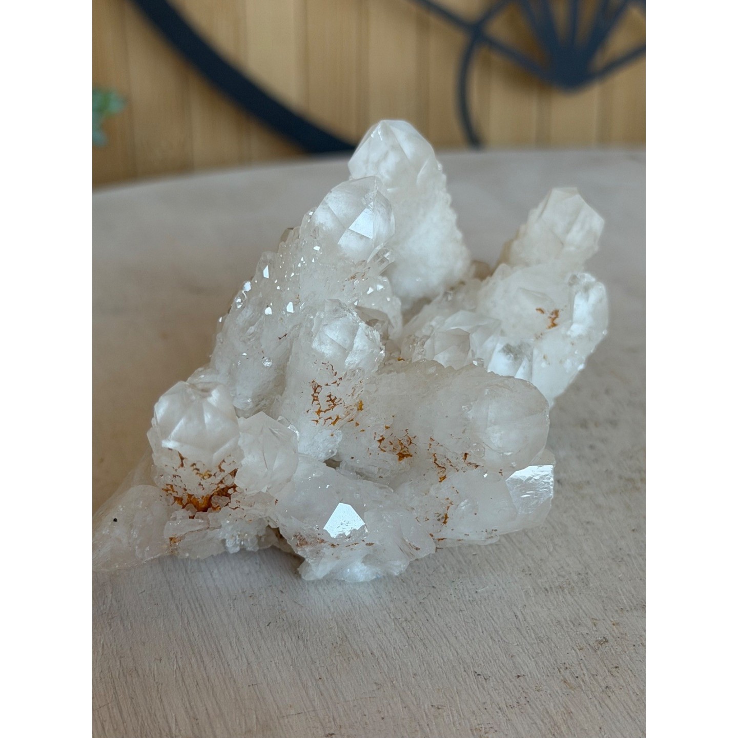 Amas de quartz chandelle (0.155kg)